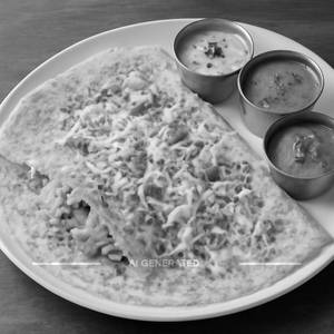 Rava Onion Cheese Masala Dosa