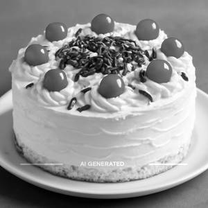 Eggless White Forest Cake 1 Kg
