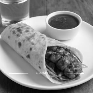 Schezwan Soya Chaap Roll