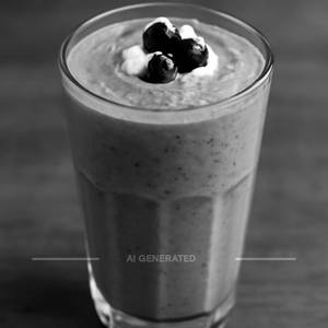 Black current thick shake