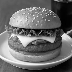 Veg. Schezwan Cheese Burger