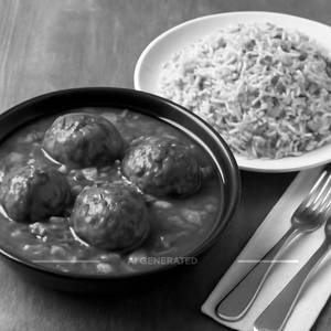Veg Manchurian With Fried Rice