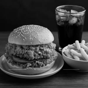 Crunchy Chicken Burger Combo  