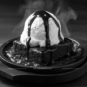 Sizzling Brownie With Ice-Cream
