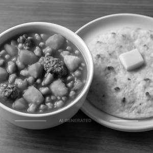 Seasonal Veg-3 Butter Phulka