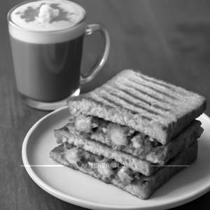 Cafe mocha+
Paneer Schezwan Sandwich