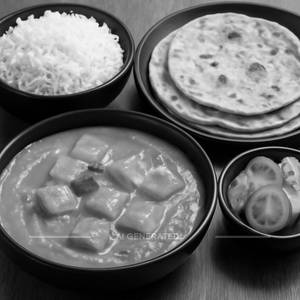Butter Chicken Masala+3Pcs. Butter Roti Nd Salad