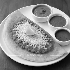 Cheese Pav Bhaji Dosa