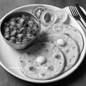 Seasonal Veg With 3 Butter Phulka