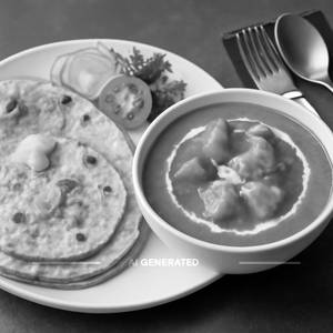 Paneer Butter Masala With 3 Butter Phulka