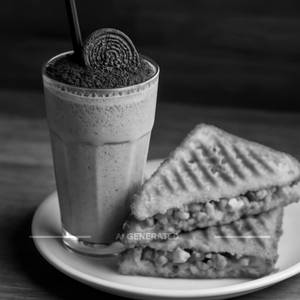 Oreo shake+
Chilli Cheese Sandwich
