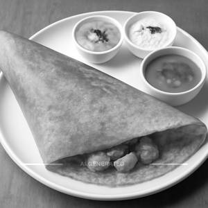 Ghee roast paneer dosa