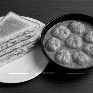 Veg Mayo Sandwich+Cheese Corn Gravy Momos [8 Pieces]