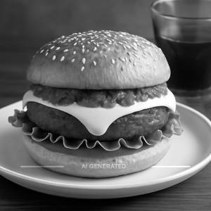 Schezwan cheese burger