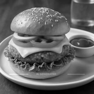 Veg overload burger