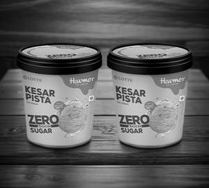 Sugar Free Kesar Pista Jumbo Cup 110 Ml (Pack Of 2)