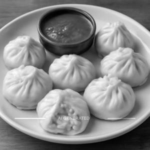 Steamed cheese corn momos