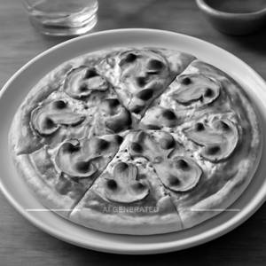 Mushroom Cheese Pizza [7 Inches]                   