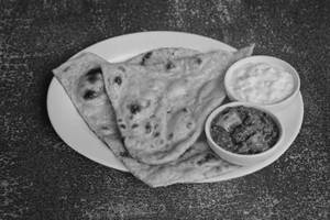 Tandoori Aloo Paratha+curd+pickle