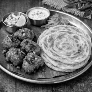 Chicken 65 With 3 Parotta