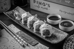 Asparagus Tempura Sushi Roll (4 Pieces)