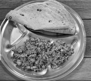 Chapati with egg burgi