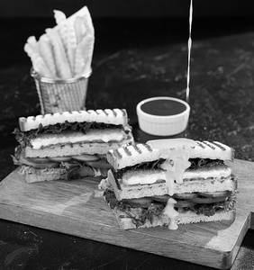 Molten Cheese Club Sandwich