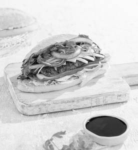 Banh Mi Vietnamese Seasame Sandwich