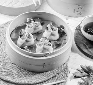 Avocado Salsa Pan Fried Dimsum