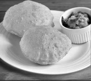 Whole Wheat Poori(2)+Aloo Curry