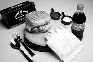 High Rated Gabru Chaap Burger + Salted Fries + Coke