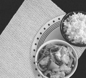 Paneer Do pyaza with Rice             