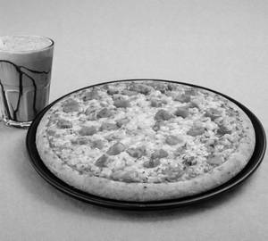 Veggie Pizza + Cold Coffee Large (Combo )