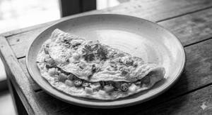 Egg White Masala Omelete (4 Egg Whites )