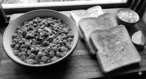Veg Soya Keema Mutter With 4 Pc Slice Bread