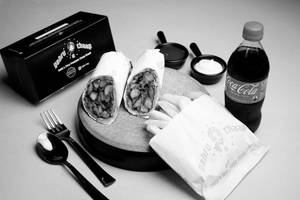 Masala Chaap Wrap + Salted Fries + Coke