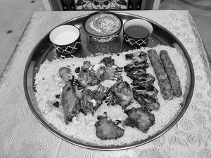 Kabeer- Zouq Sultan  Platter With Chef's Special Rice- Kuzu