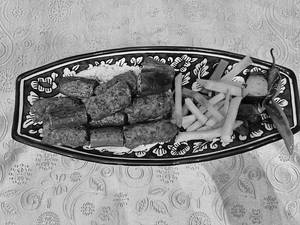 Turkish Egg Plant Shish Kebab Kofte Kebab Amb