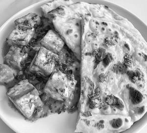 Shahi paneer,2 missi roti , 2 butter chapathi