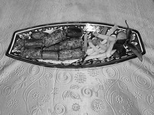 Turkish Egg Plant Shish Kebab Kofte Kebab Chicken
