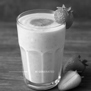 Strawberry milk shake