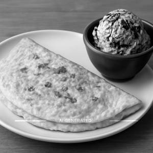 Double Egg Bread Omelette + Black Forest Icecream