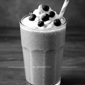 Black current milk shake