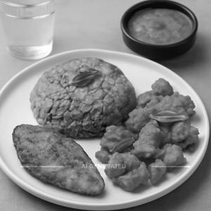 Sambar Rice Fish Chicken Fry