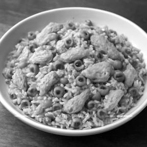 Chicken fried rice salt and pepper