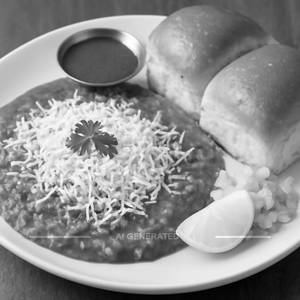Jain cheese pav bhaji