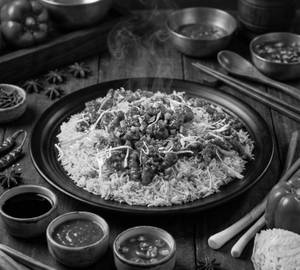 Special Chicken Chilly Kepsa Rice