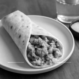 Cream and onion lays chicken shawarama