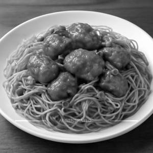 Chicken Manchurian Singapore Noodles