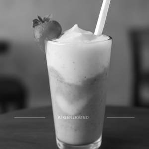 Mango strawberry milk shake